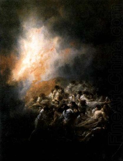 Francisco de goya y Lucientes Fire at Night china oil painting image